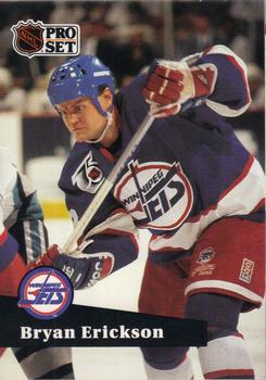 #516 Bryan Erickson - 1991-92 Pro Set Hockey