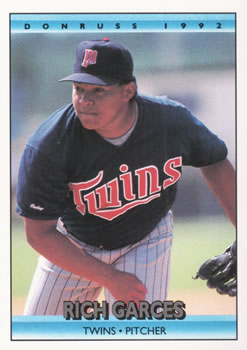 #516 Rich Garces - Minnesota Twins - 1992 Donruss Baseball