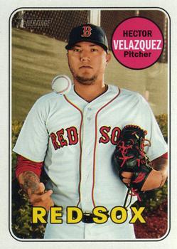 #516 Hector Velazquez - Boston Red Sox - 2018 Topps Heritage Baseball