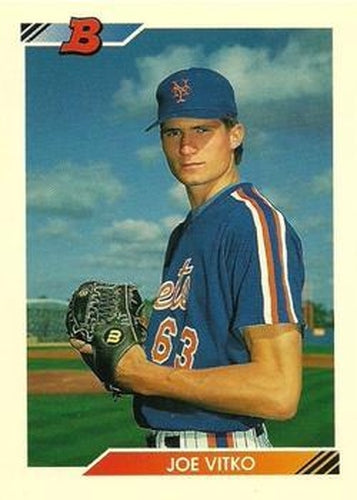 #516 Joe Vitko - New York Mets - 1992 Bowman Baseball