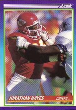 #516 Jonathan Hayes - Kansas City Chiefs - 1990 Score Football