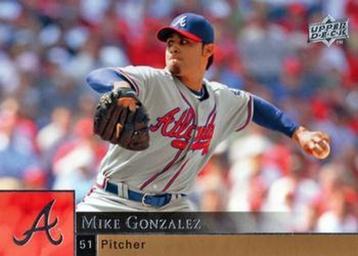 #516 Mike Gonzalez - Atlanta Braves - 2009 Upper Deck Baseball