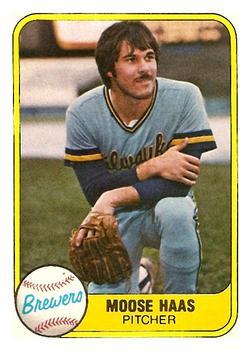 #516 Moose Haas - Milwaukee Brewers - 1981 Fleer Baseball