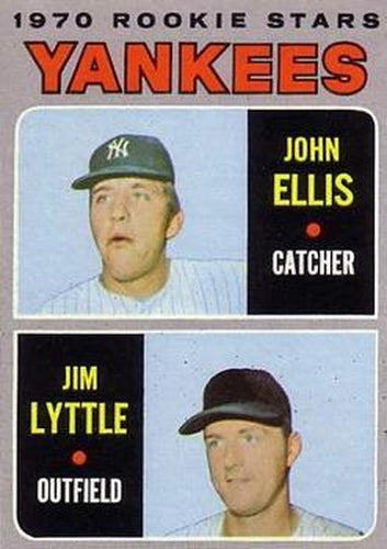 #516 Yankees 1970 Rookie Stars John Ellis / Jim Lyttle - New York Yankees - 1970 Topps Baseball