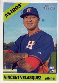 #516 Vincent Velasquez - Houston Astros - 2015 Topps Heritage Baseball