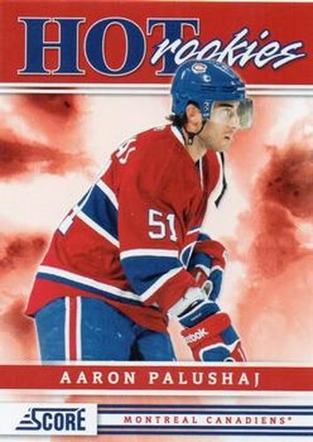 #516 Aaron Palushaj - Montreal Canadiens - 2011-12 Score Hockey
