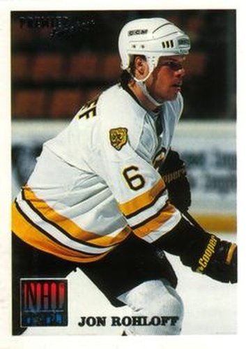 #516 Jon Rohloff - Boston Bruins - 1994-95 O-Pee-Chee Premier Hockey