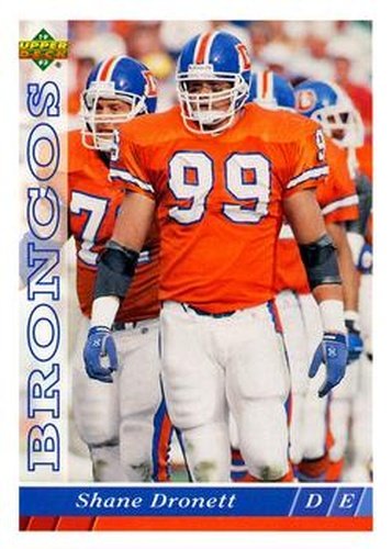#516 Shane Dronett - Denver Broncos - 1993 Upper Deck Football