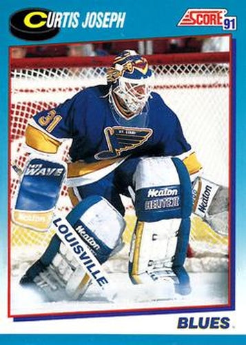 #516 Curtis Joseph - St. Louis Blues - 1991-92 Score Canadian Bilingual Hockey
