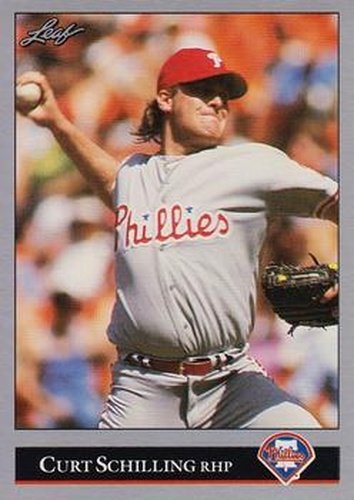#516 Curt Schilling - Philadelphia Phillies - 1992 Leaf Baseball