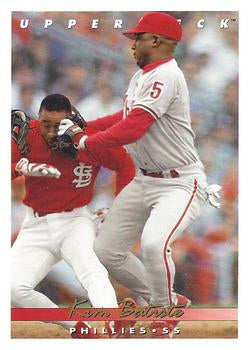 #516 Kim Batiste - Philadelphia Phillies - 1993 Upper Deck Baseball