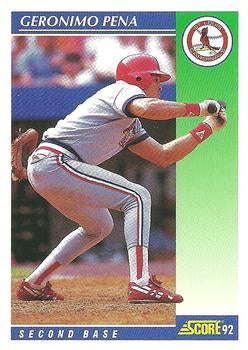 #516 Geronimo Pena - St. Louis Cardinals - 1992 Score Baseball