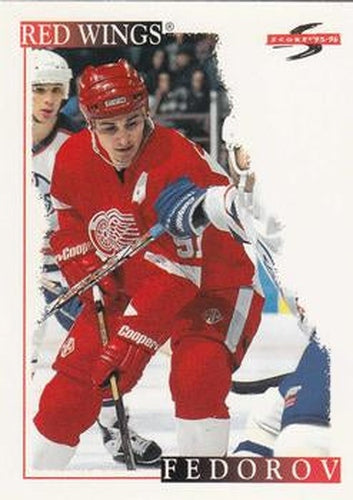 #100 Sergei Fedorov - Detroit Red Wings - 1995-96 Score Hockey