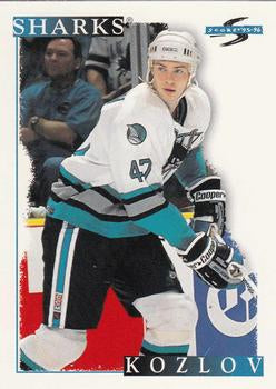 #114 Viktor Kozlov - San Jose Sharks - 1995-96 Score Hockey