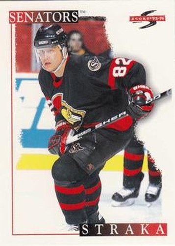 #132 Martin Straka - Ottawa Senators - 1995-96 Score Hockey
