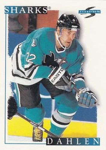 #137 Ulf Dahlen - San Jose Sharks - 1995-96 Score Hockey