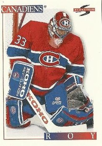 #145 Patrick Roy - Montreal Canadiens - 1995-96 Score Hockey