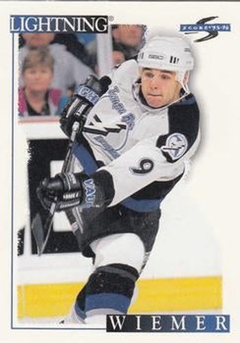#149 Jason Wiemer - Tampa Bay Lightning - 1995-96 Score Hockey