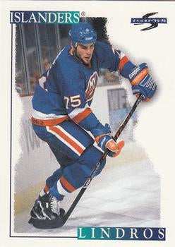 #14 Brett Lindros - New York Islanders - 1995-96 Score Hockey