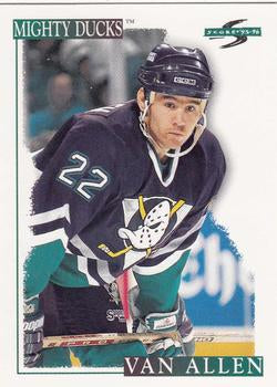 #166 Shaun Van Allen - Anaheim Mighty Ducks - 1995-96 Score Hockey