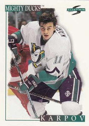#170 Valeri Karpov - Anaheim Mighty Ducks - 1995-96 Score Hockey