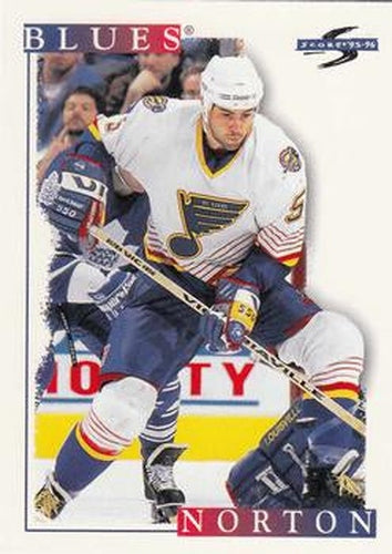 #178 Jeff Norton - St. Louis Blues - 1995-96 Score Hockey