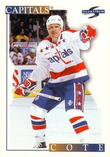 #183 Sylvain Cote - Washington Capitals - 1995-96 Score Hockey