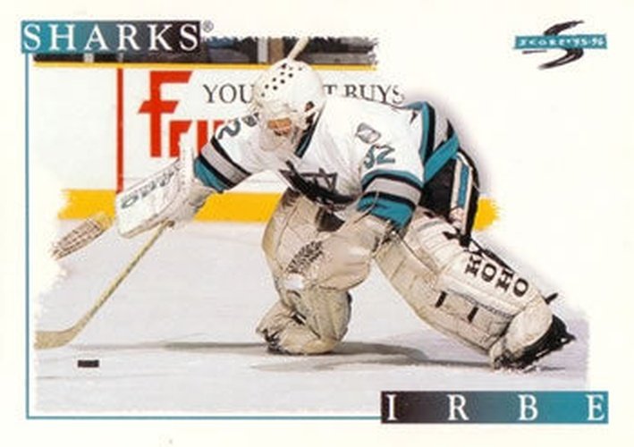 #189 Arturs Irbe - San Jose Sharks - 1995-96 Score Hockey