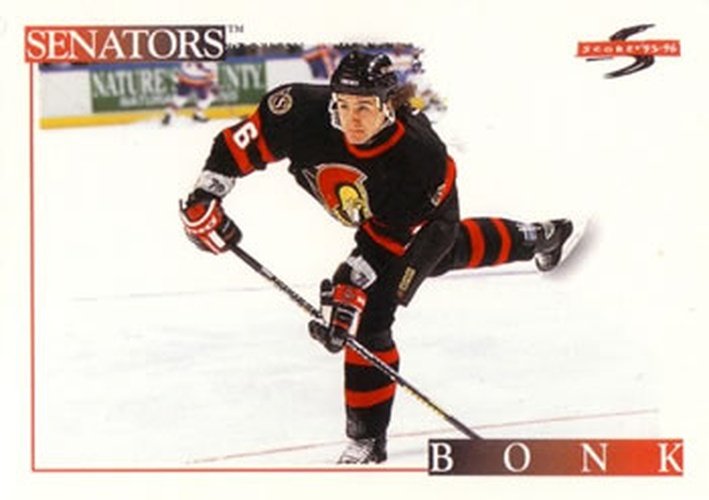 #190 Radek Bonk - Ottawa Senators - 1995-96 Score Hockey