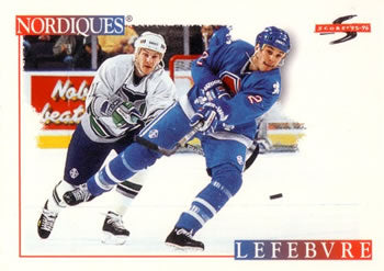 #192 Sylvain Lefebvre - Quebec Nordiques - 1995-96 Score Hockey