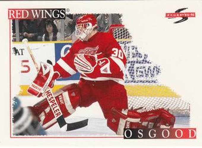 #202 Chris Osgood - Detroit Red Wings - 1995-96 Score Hockey