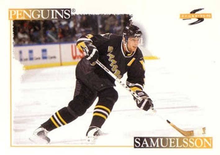 #203 Ulf Samuelsson - Pittsburgh Penguins - 1995-96 Score Hockey