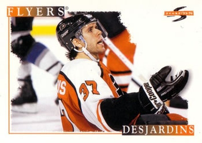 #207 Eric Desjardins - Philadelphia Flyers - 1995-96 Score Hockey