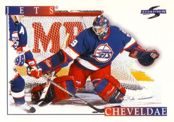 #212 Tim Cheveldae - Winnipeg Jets - 1995-96 Score Hockey