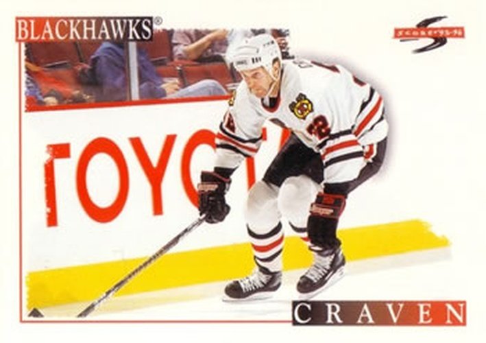 #214 Murray Craven - Chicago Blackhawks - 1995-96 Score Hockey