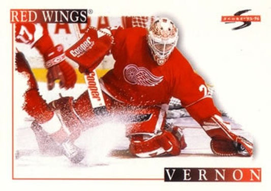 #219 Mike Vernon - Detroit Red Wings - 1995-96 Score Hockey