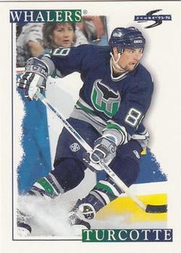 #224 Darren Turcotte - Hartford Whalers - 1995-96 Score Hockey