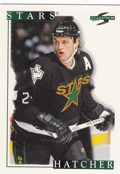 #225 Derian Hatcher - Dallas Stars - 1995-96 Score Hockey