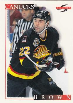 #23 Jeff Brown - Vancouver Canucks - 1995-96 Score Hockey