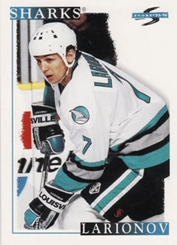 #254 Igor Larionov - San Jose Sharks - 1995-96 Score Hockey