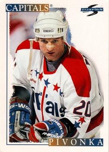 #258 Michal Pivonka - Washington Capitals - 1995-96 Score Hockey