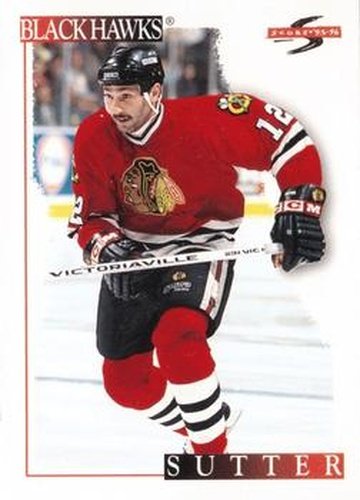 #272 Brent Sutter - Chicago Blackhawks - 1995-96 Score Hockey