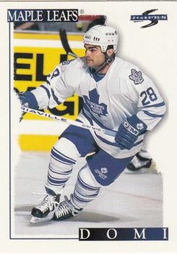 #275 Tie Domi - Toronto Maple Leafs - 1995-96 Score Hockey