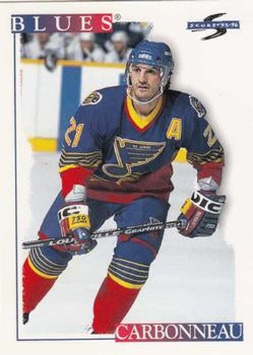 #280 Guy Carbonneau - St. Louis Blues - 1995-96 Score Hockey