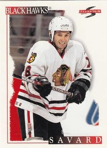 #281 Denis Savard - Chicago Blackhawks - 1995-96 Score Hockey