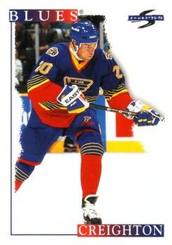 #283 Adam Creighton - St. Louis Blues - 1995-96 Score Hockey