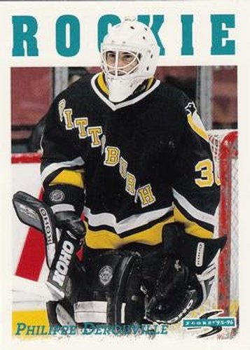 #291 Philippe DeRouville - Pittsburgh Penguins - 1995-96 Score Hockey