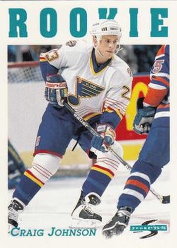 #292 Craig Johnson - St. Louis Blues - 1995-96 Score Hockey