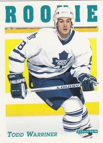 #296 Todd Warriner - Toronto Maple Leafs - 1995-96 Score Hockey