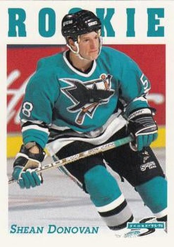 #307 Shean Donovan - San Jose Sharks - 1995-96 Score Hockey